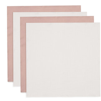 Jollein Hydrofiele Doek Small 70x70cm Wild Rose/Ivory (4pack)