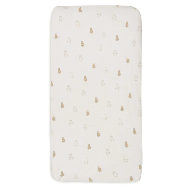 Hoeslaken Jersey 40/50x80/90cm Happy Nijntje Nougat