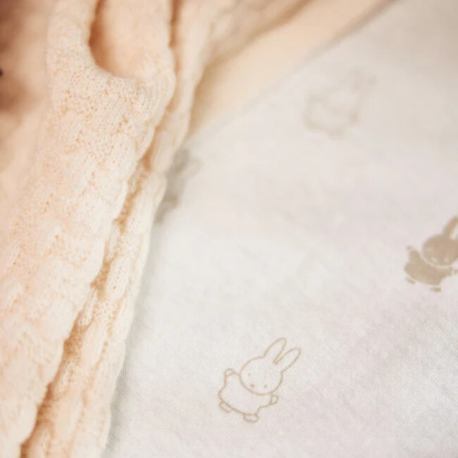 Hoeslaken Jersey 40/50x80/90cm Happy Nijntje Nougat