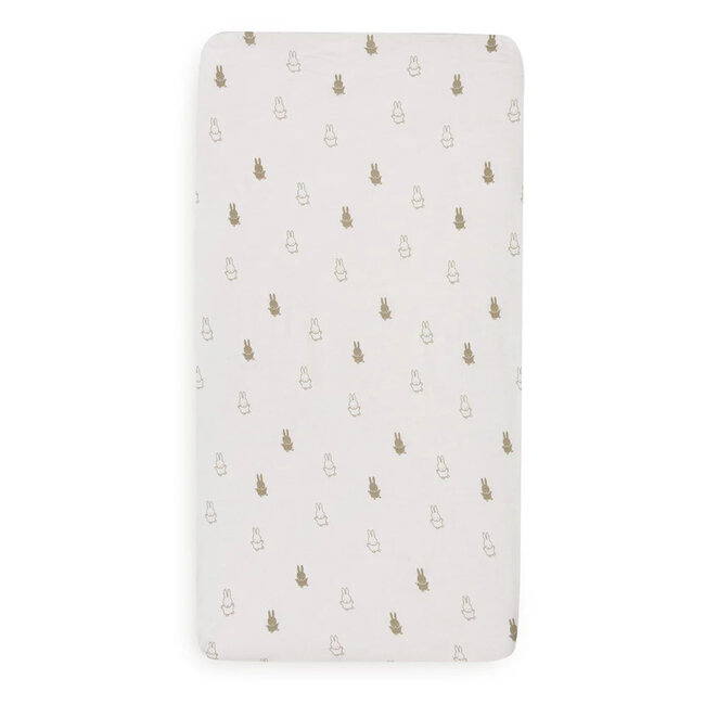 Hoeslaken Jersey 40/50x80/90cm Happy Nijntje Olive Green