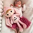 Doll Fluffy Bunny Met Strik Powder Pink