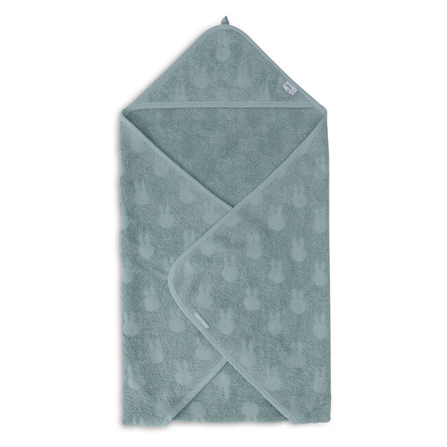 Badcape Badstof 75x75cm Nijntje Jacquard Sea Green