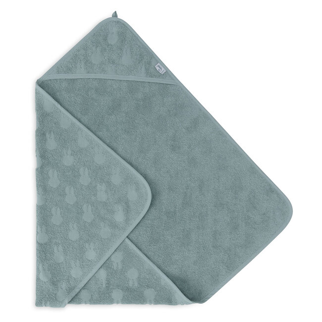 Badcape Badstof 75x75cm Nijntje Jacquard Sea Green