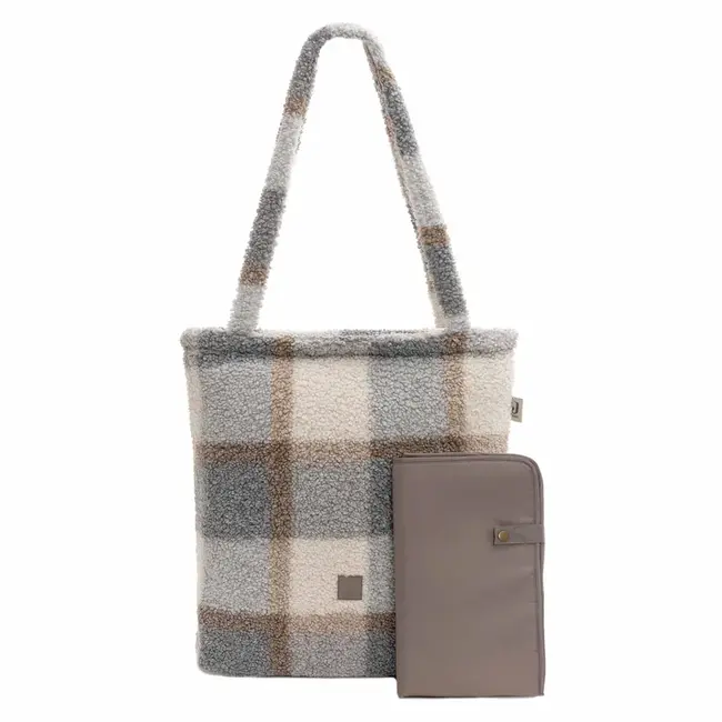 Luiertas Shopper Check Boucle