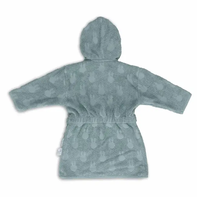 Badjas Badstof 1-2 jaar Nijntje Jacquard Sea Green