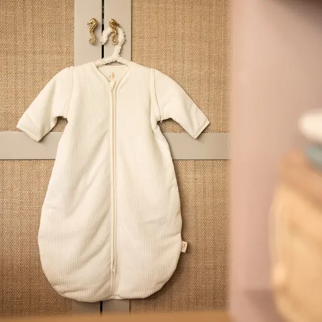 Slaapzak met afritsbare mouw rond Rib Ivory