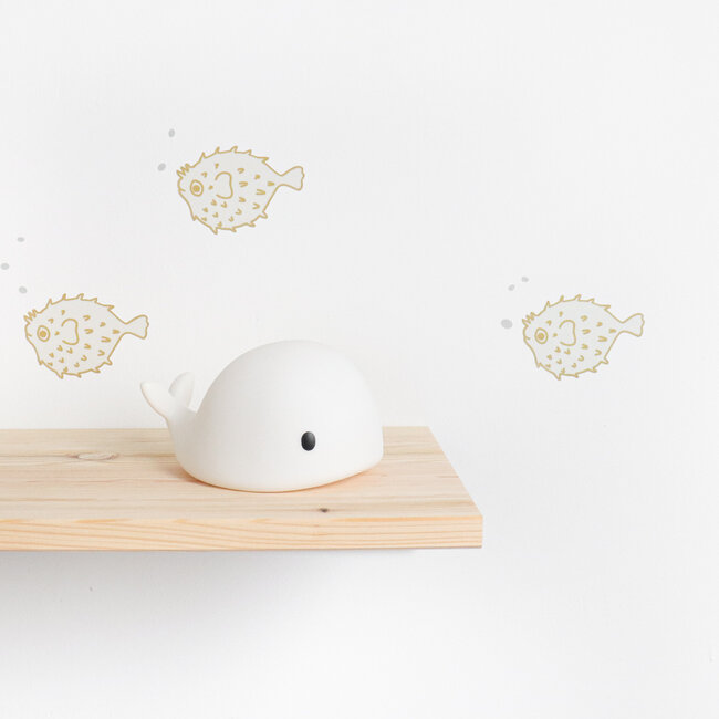 Nachtlampje Moby Wit