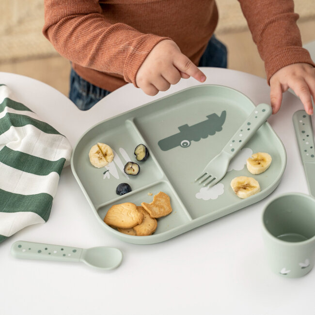 Bestekset Happy dots Green