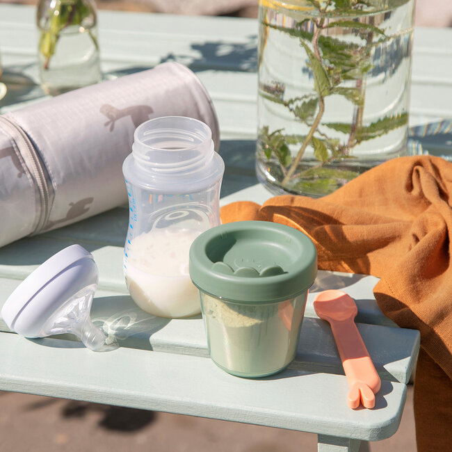 Bewaarpotjes Set van 3 Croco Green