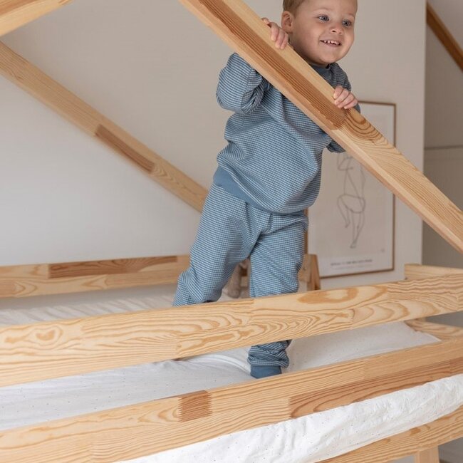 Pyjama wafel Ijs Blauw