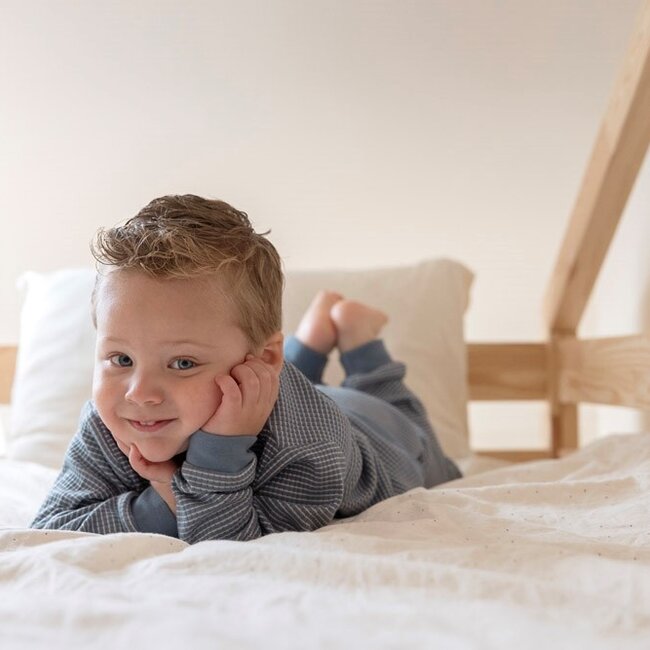 Pyjama wafel Ijs Blauw