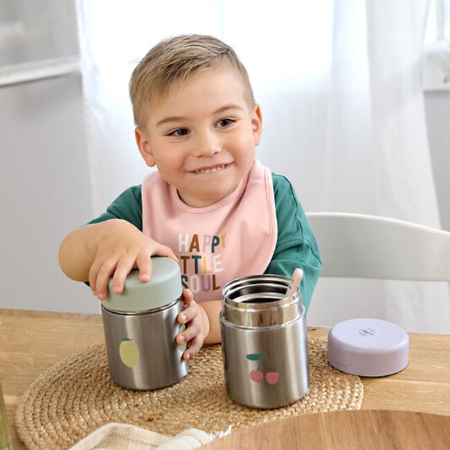 Food Jar Happy Fruits Lemon