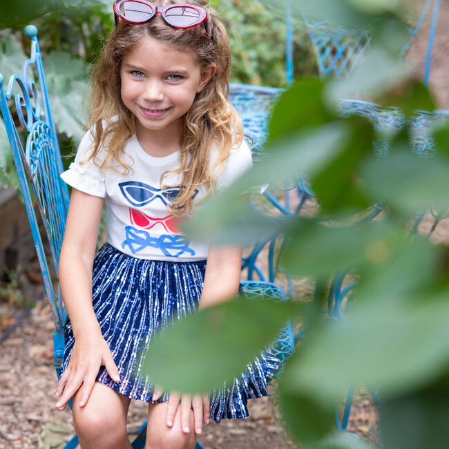 Pailetten Rok Ciao Bella Marine