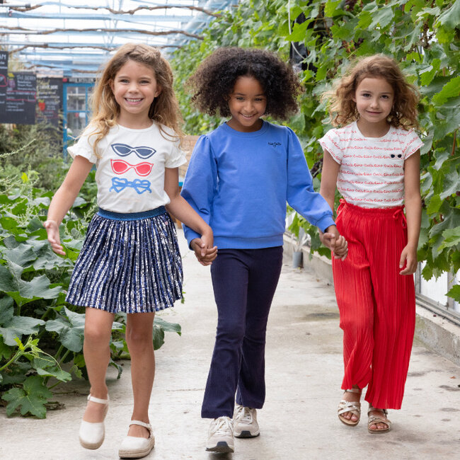 Flared Broek Rib Ciao Bella Marine