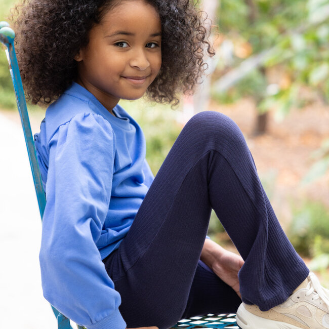 Flared Broek Rib Ciao Bella Marine