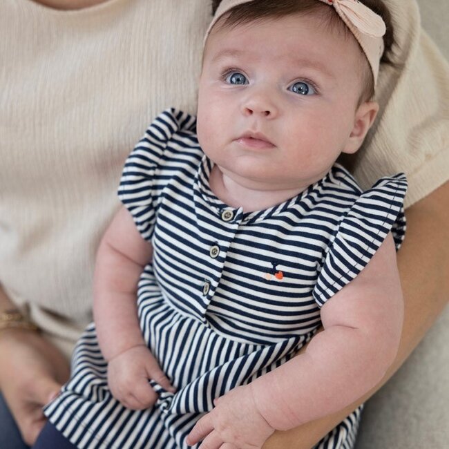 Jurk Streep Mon Cheri Marine