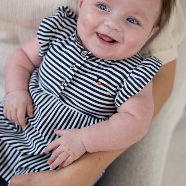 Jurk Streep Mon Cheri Marine