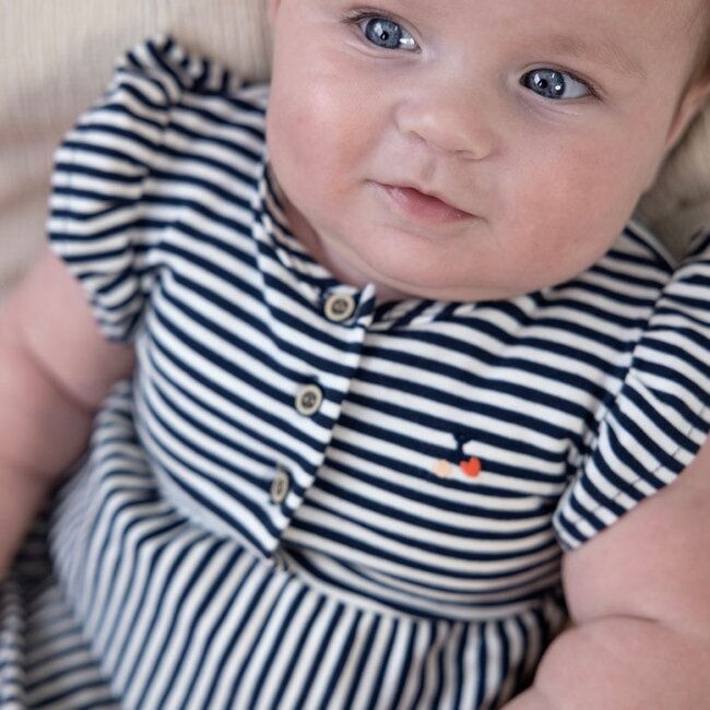 Jurk Streep Mon Cheri Marine