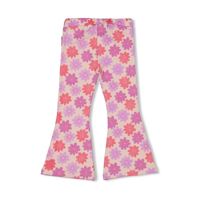 Flared Broek Aop Picknick Perfect Koraal