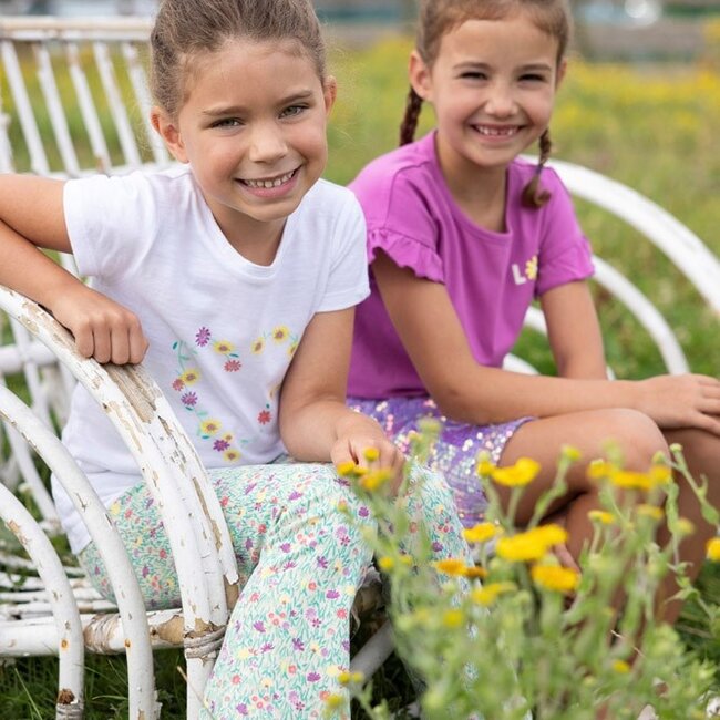 Flared Broek Aop Picknick Perfect Groen