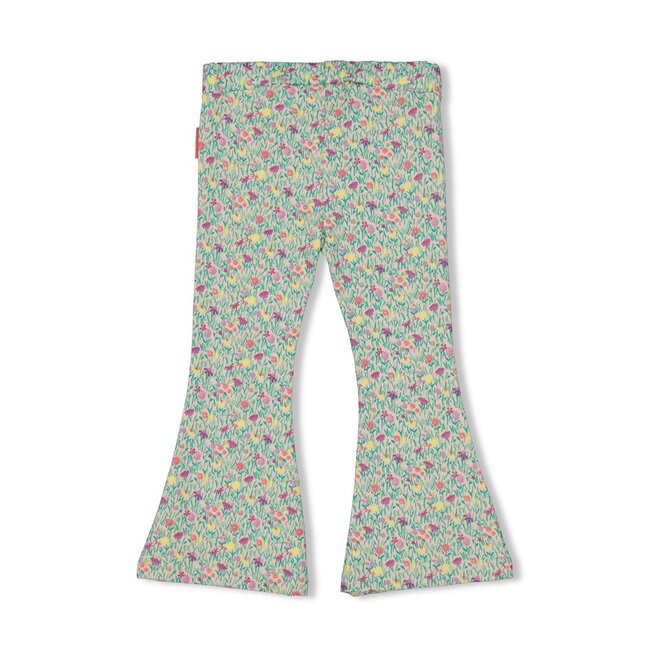 Flared Broek Aop Picknick Perfect Groen