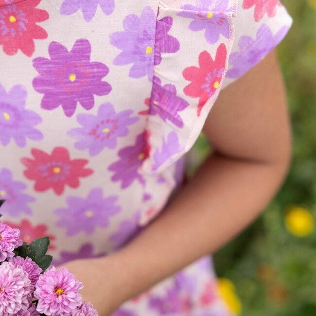 Jurk Aop Picknick Perfect Koraal