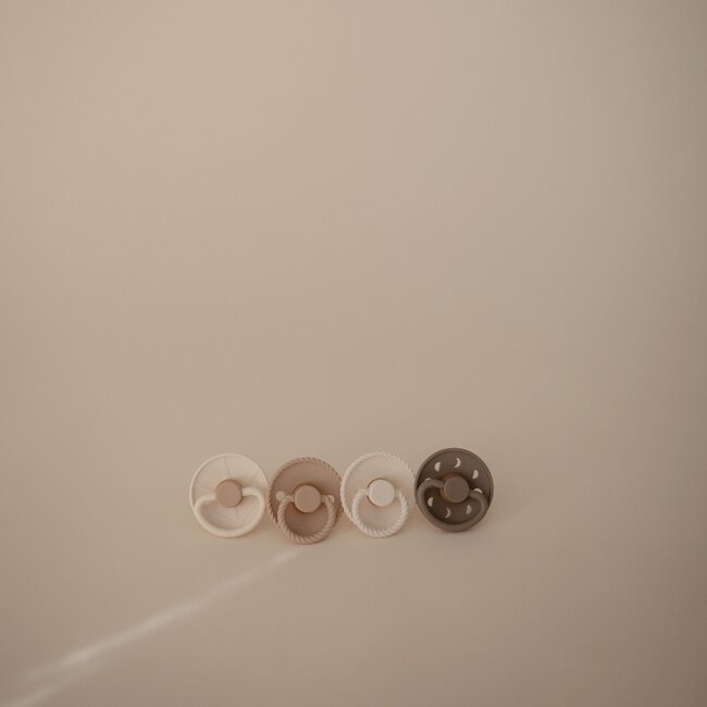 Fopspeen Silicone 4-Pack Crystal Sparkle Maat 1