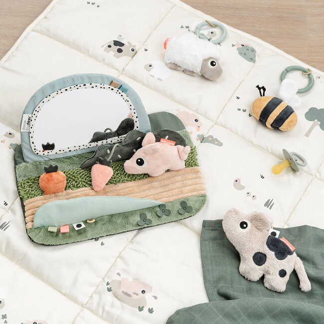 Tummy time sensory mirror Tiny farm