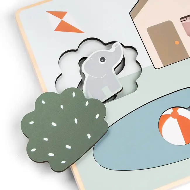 Houten laagjes puzzel Deer friends