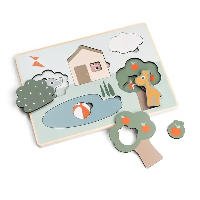 Houten laagjes puzzel Deer friends