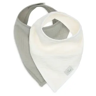Jollein Slab Bandana Hydrofiel Olive Green/Oatmeal (2pack)