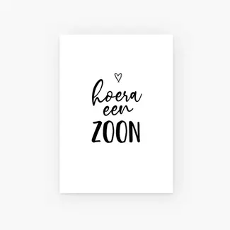Dotjes en Boefjes Kaartje 'Hoera een zoon'
