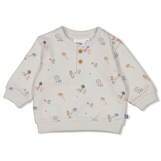Feetje Sweater Aop Howdy Lichtblauw