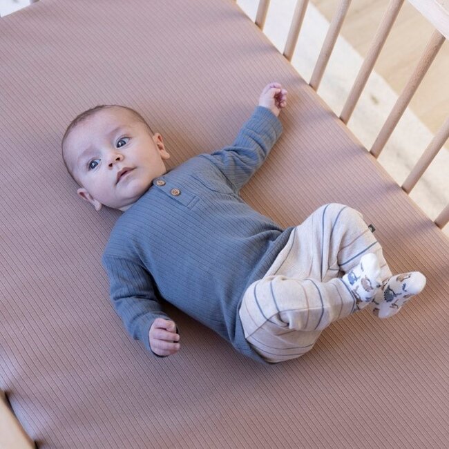 Longsleeve Rib Howdy Blauw