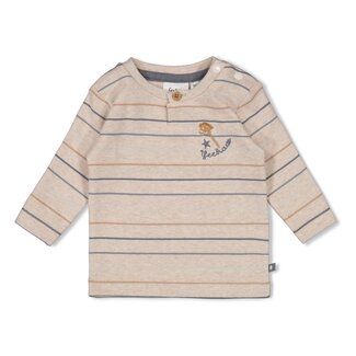 Feetje Longsleeve Streep Howdy Taupe Melange