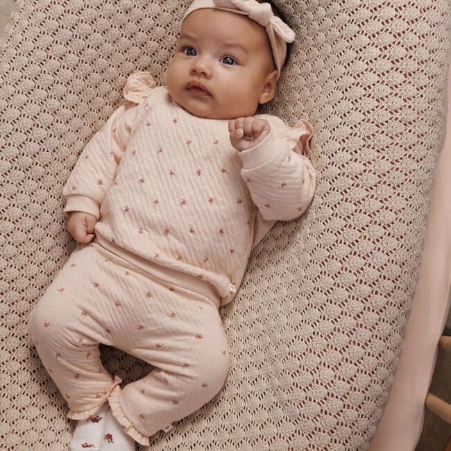 Sweater Aop Morning Sun Lichtroze