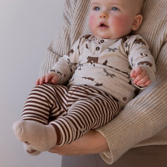 Longsleeve Aop Wild World Taupe Melange