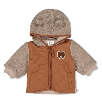 Feetje Bouclé Jasje Met Capuchon Wild World Bruin