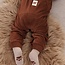 Tuinbroek Velours Rib Wild World Bruin