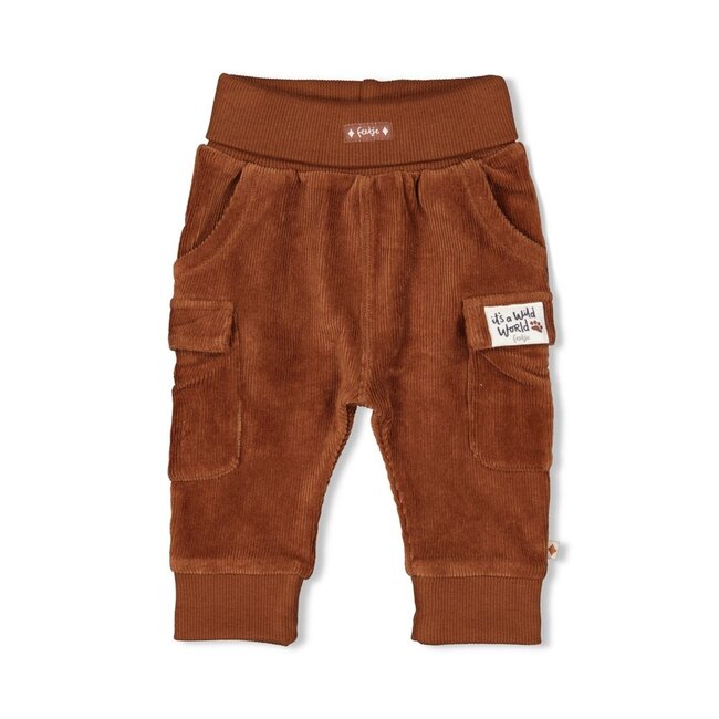Broek Velours Rib Wild World Bruin