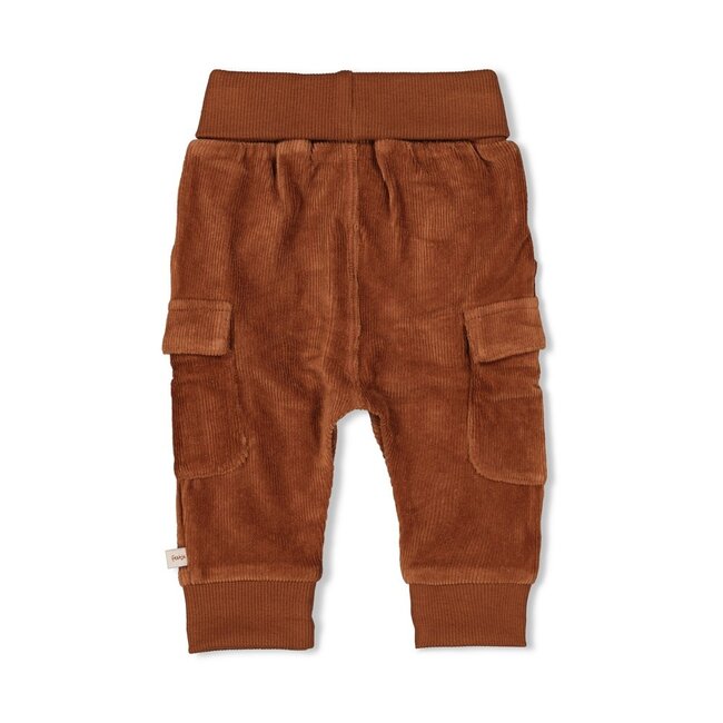 Broek Velours Rib Wild World Bruin