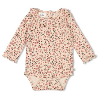 Feetje Romper Rib Aop Woodland Bloom Offwhite