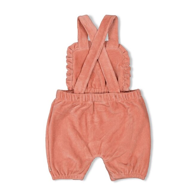 Tuinbroek Kort Velours Rib Woodland Bloom Mauve