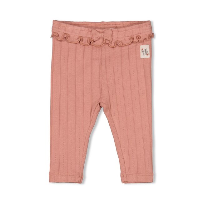 Legging Pointelle Rib Woodland Bloom Mauve
