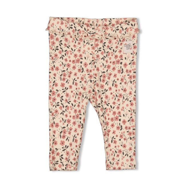 Legging Rib Aop Woodland Bloom Offwhite