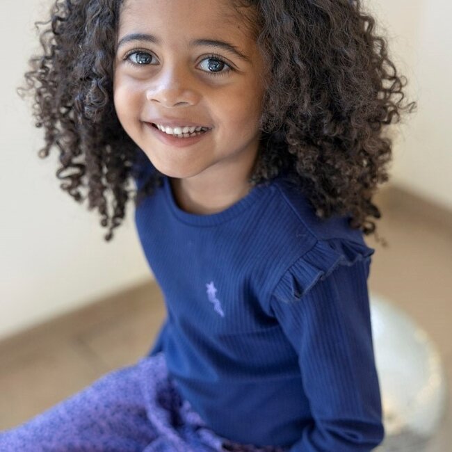 Flared Broek Aop Wild Soul Licht Lila