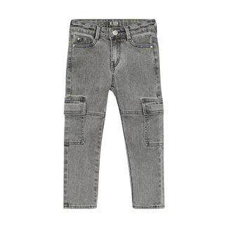 Daily7 Jeans Straight Cargo Fit Used-Grey Denim