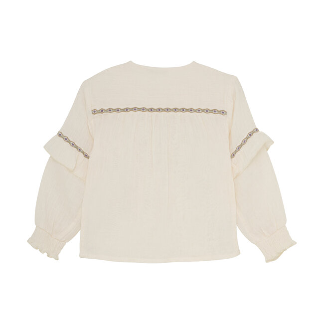 Longsleeve Ruffle Off White
