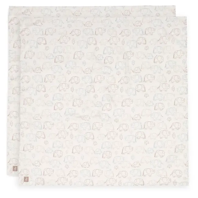 Hydrofiele Doek Large 115X115Cm Elephant Tales (2Pack)