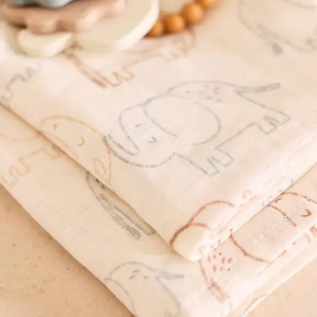 Hydrofiele Doek Small 70X70Cm Elephant Tales (3Pack)